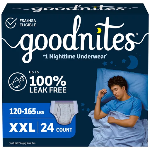 GOODNITES Giga Pack Youthpant for Boys - Size 7