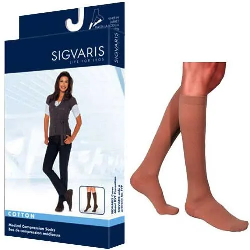 Sigvaris Cotton Comfort Men's Knee High Compression Stockings