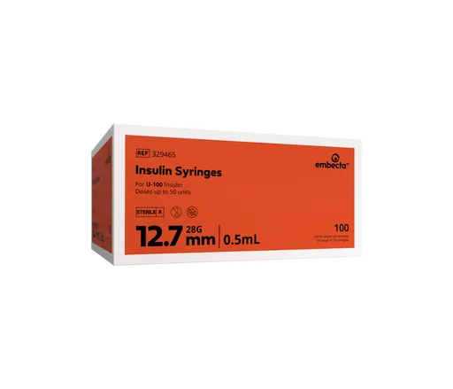 Lo-Dose™ U-100 Insulin Syringe 1/2cc