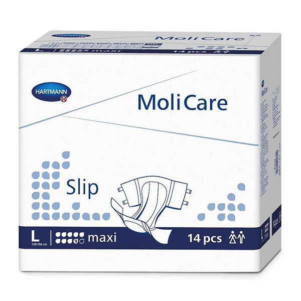 Medline MoliCare Slip Maxi Incontinence Brief, Large, 47" to 59" Waist