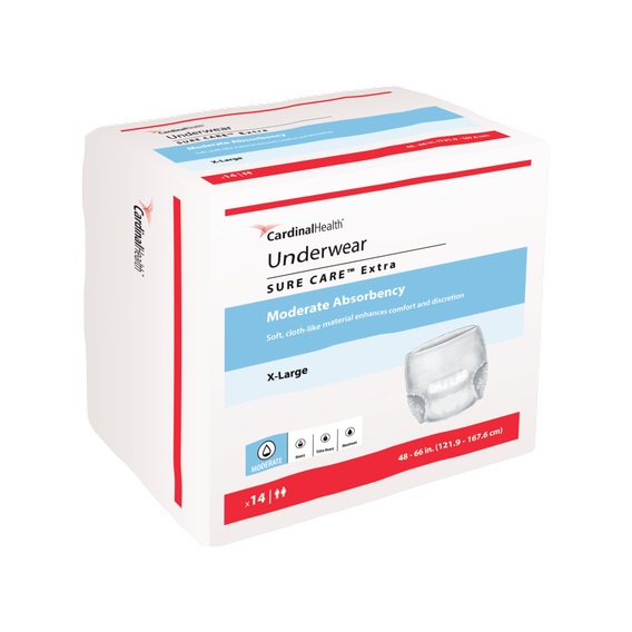 Cardinal Health, Underwear, Sure Care™ Extra, X-Large, 48"- 66"