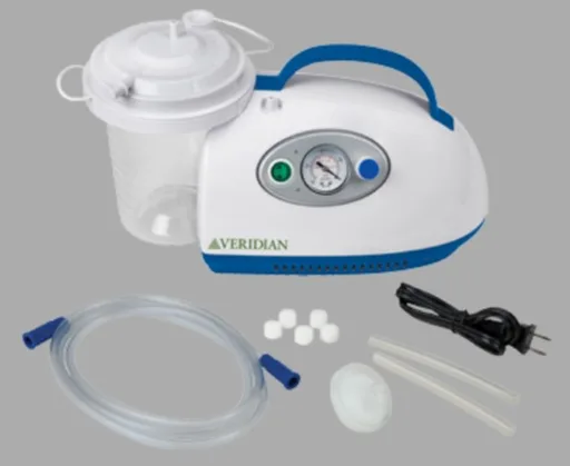 Veridian Healthcare Medical Suction Pump with A/C Adapter
