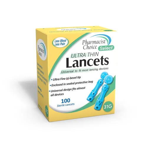 Pharmacist Choice Twist Top Lancets, 31G, 100 count