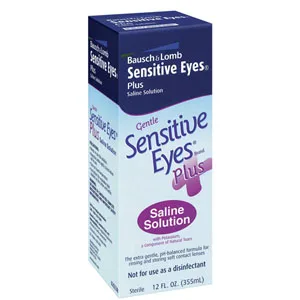 Bausch & Lomb Sensitive Eyes Plus Saline Solution 12 oz