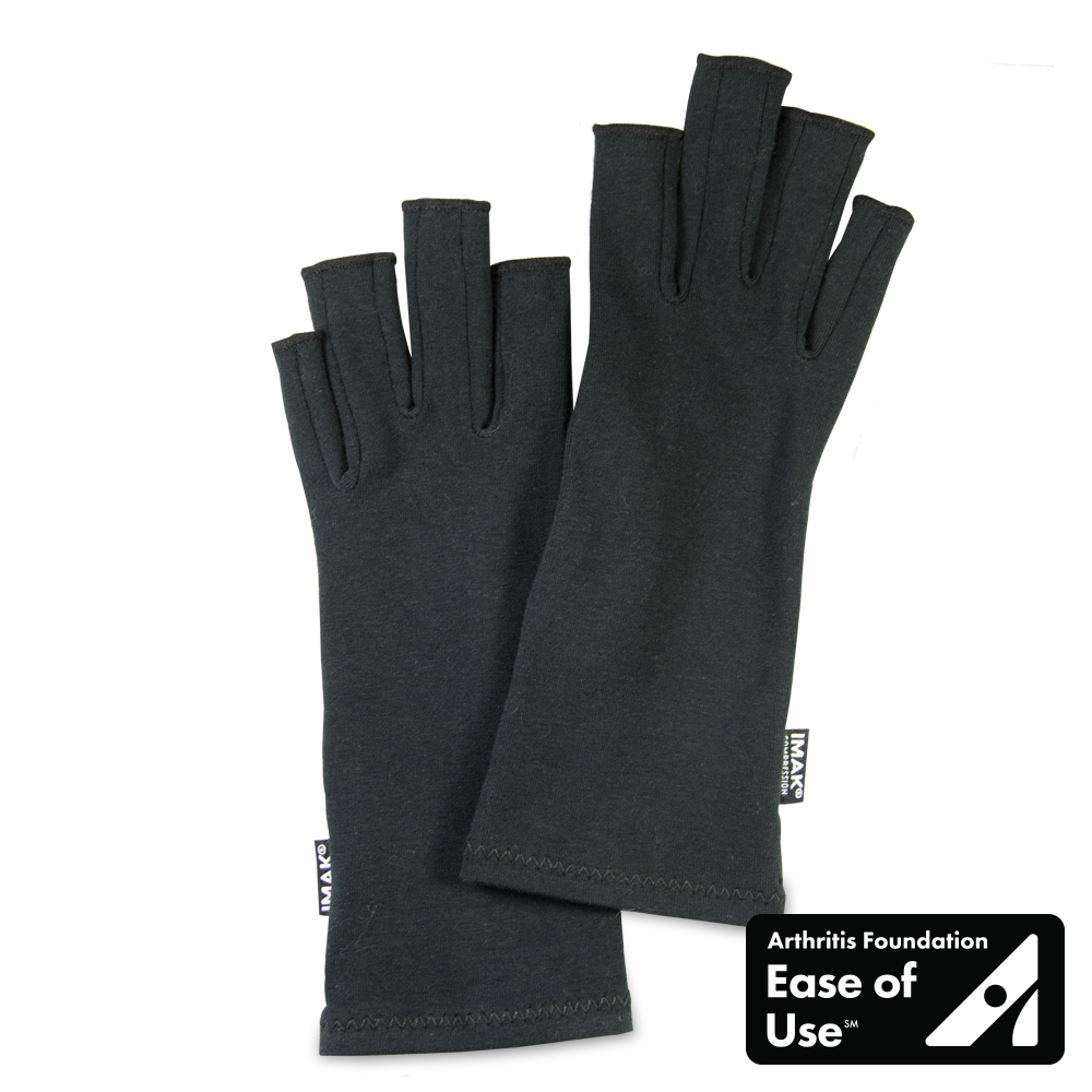 Brownmed IMAK Compression Arthritis Glove, Medium, Black