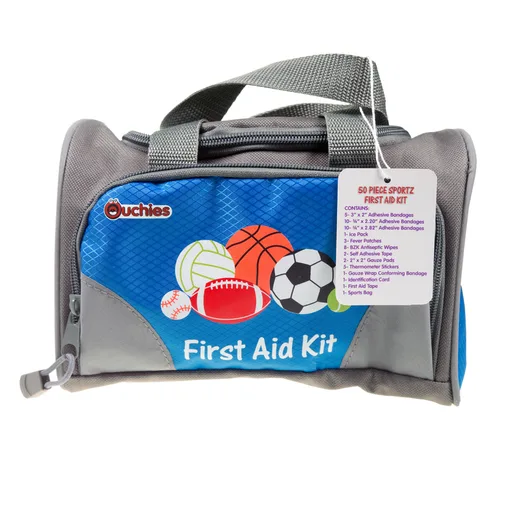 Cosrich Ouchies Sportz First Aid Kit for Kids - 50 Piece