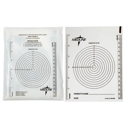 Medline Bullseye Wound Measuring Ruler