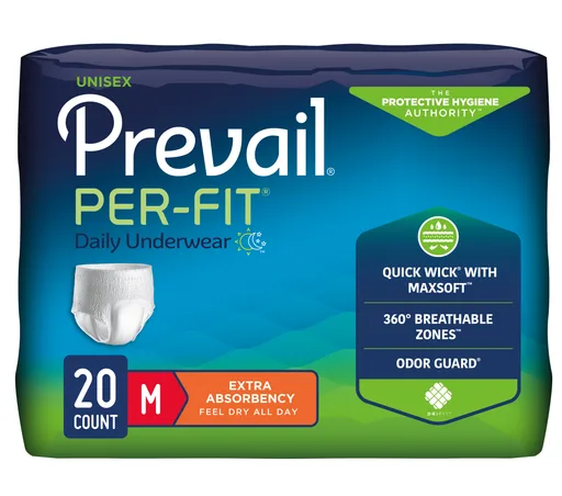 Prevail® Per-Fit® Protective Underwear, Pull Up Style, Medium