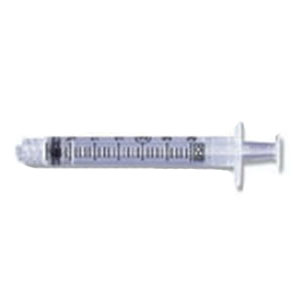 BD Luer-Lok Tip Syringe, Sterile, Latex-Free, 3 mL in 1/10 mL Graduation