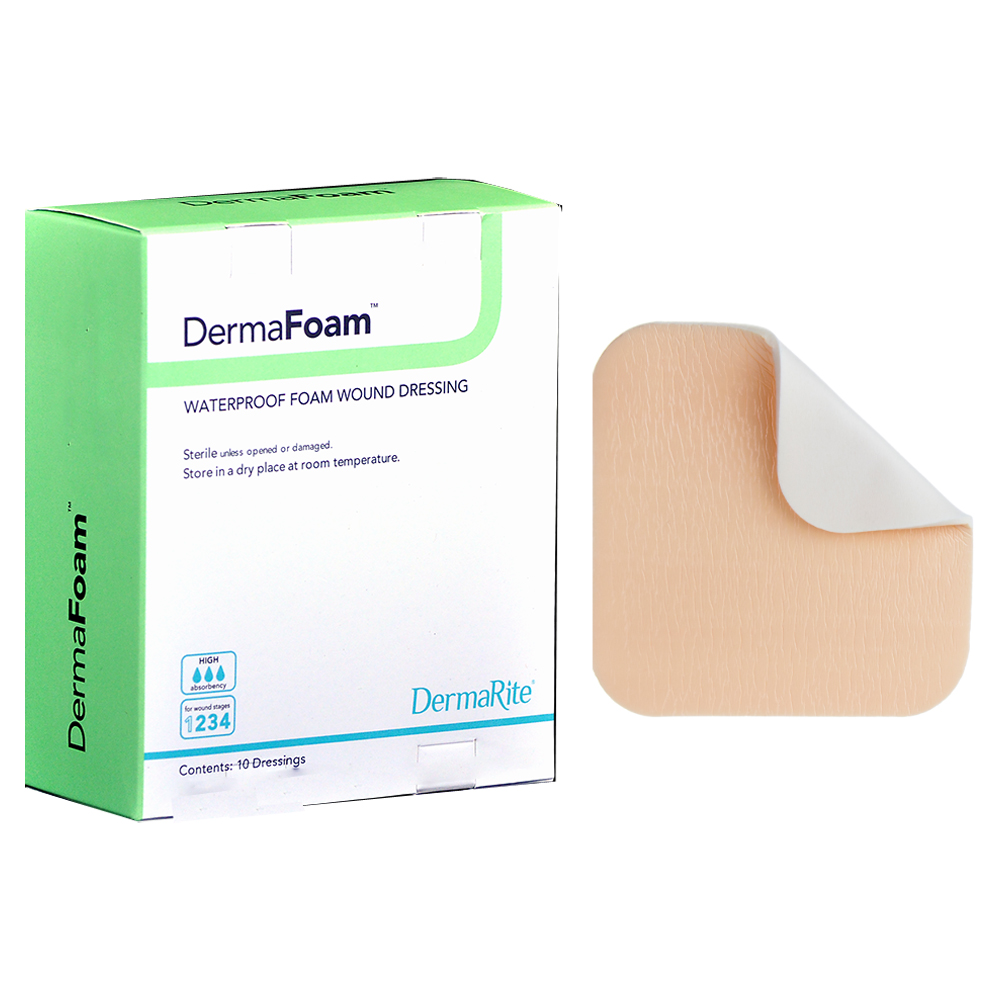 Dermarite DermaFoam Waterproof Foam Wound Dressing, Heel/Elbow