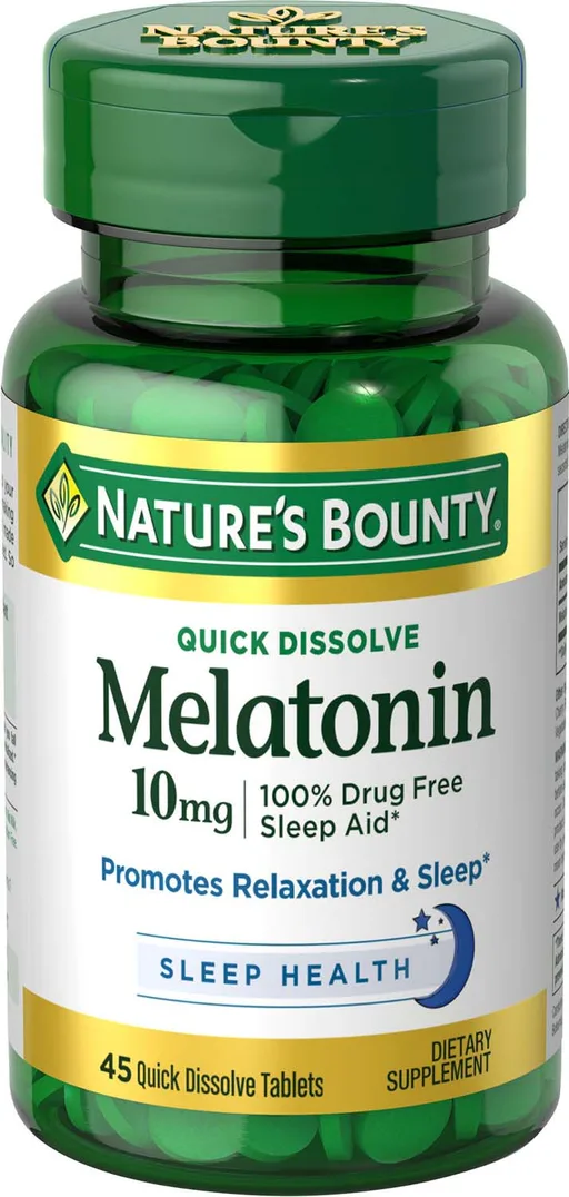 Nature's Bounty Melatonin Quick Dissolve Tablets, 10mg, 45 ct