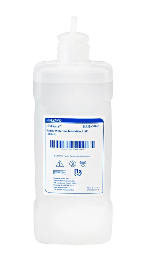 Amsino AMSure Sterile Water for Inhalation, USP 1000mL