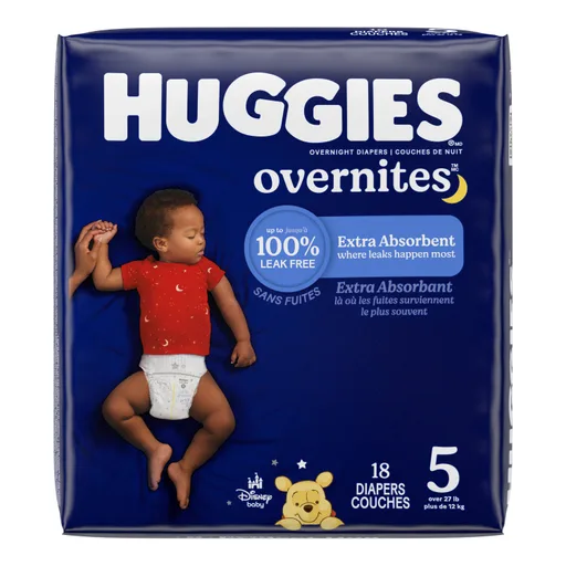 Huggies OverNites Diapers, Size 5, Jumbo Pack