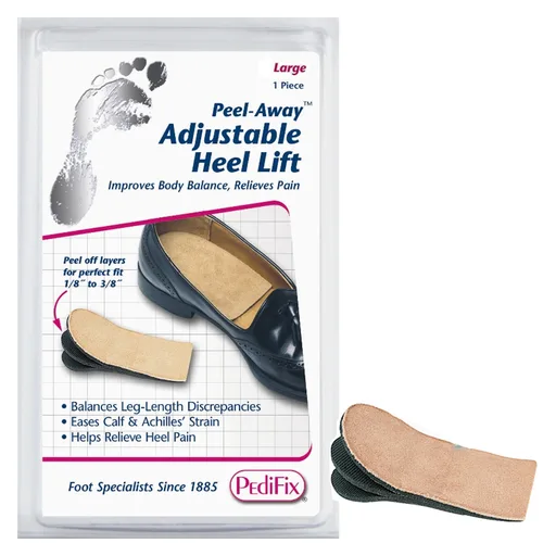 Pedifix Peel-Away Adjustable Heel Lift, Large