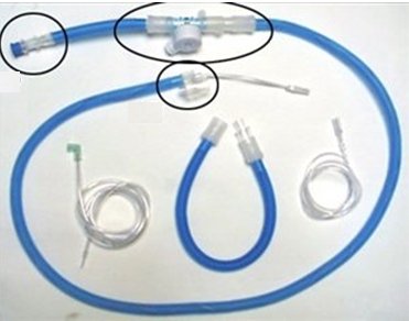 CareFusion Pediatric Single-Limb Heated Protable Ventilator Circuit, Exhalation Valve, Supply Line