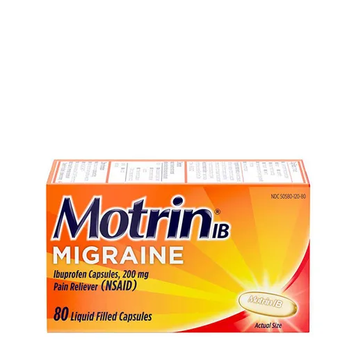 Motrin IB Migraine Liquid Filled Caps