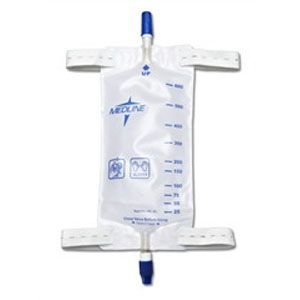Medline® Industries Leg Bags with Comfort Strap and Twist Valve Drainage Port 900mL, Large