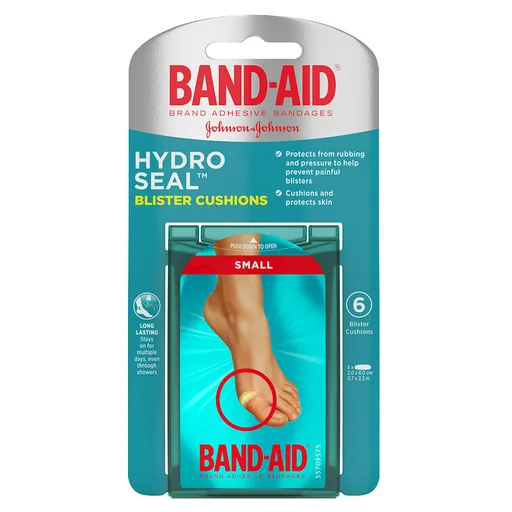 Johnson & Johnson Band-Aid Hydro Seal Blister Cushion Bandage, Small, 6 Count