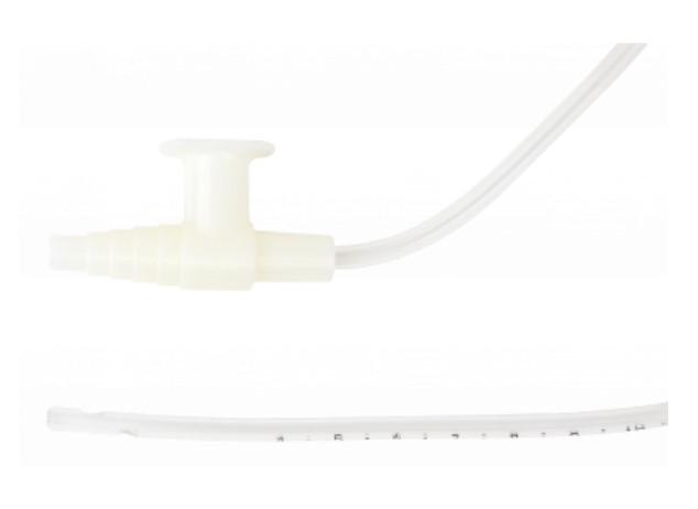 Dynarex Single Suction Catheter, Adult Graduated Catheter with Control Valve, 12FR