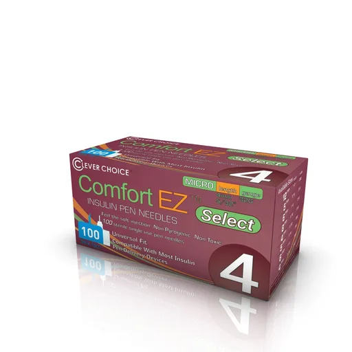 Clever Choice Comfort EZ Select Insulin Pen Needles 32G x 5/32" - 100 Count