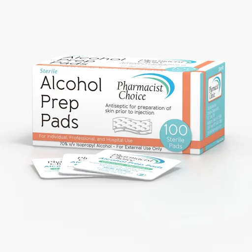 Pharmacist Choice Alcohol Prep Pads, Gamma-Sterilized, 100 Count