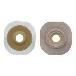 Hollister New Image FlexWear 1-1/8" Pre-Cut Convex Skin Barrier, 2-1/4" Flange, Tape Border, Red