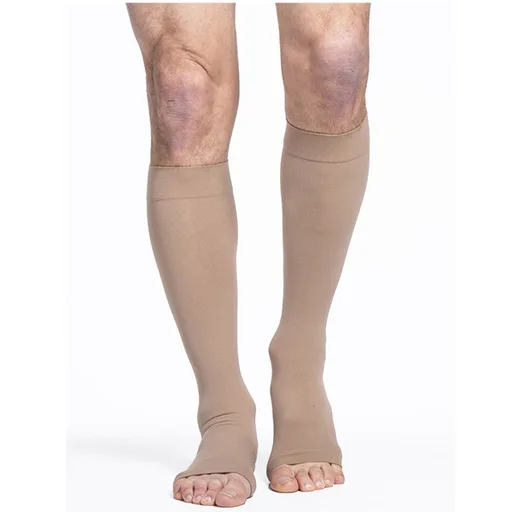 Sigvaris Calf-High Compression Stocking, Open Toe, X-Large Long, Crispa