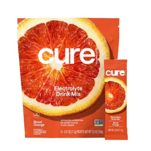 Cure Hydrating Electrolyte Mix Pouch - Blood Orange, 14 ct