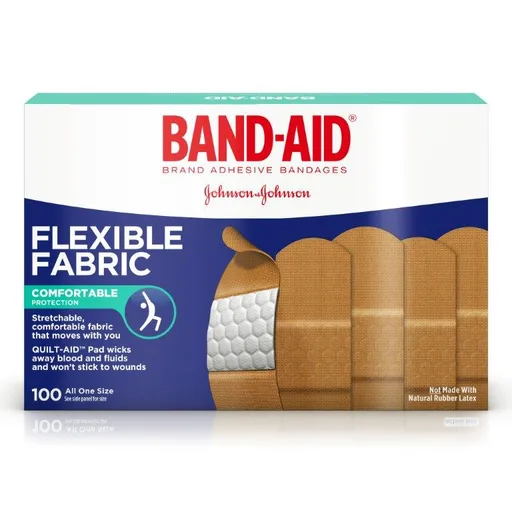 Johnson & Johnson Band-Aid Flexible Fabric Adhesive Bandages