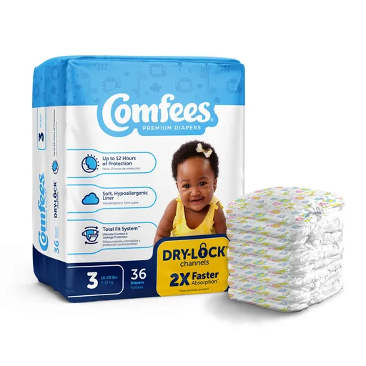Attends Comfees Baby Diapers Size 3