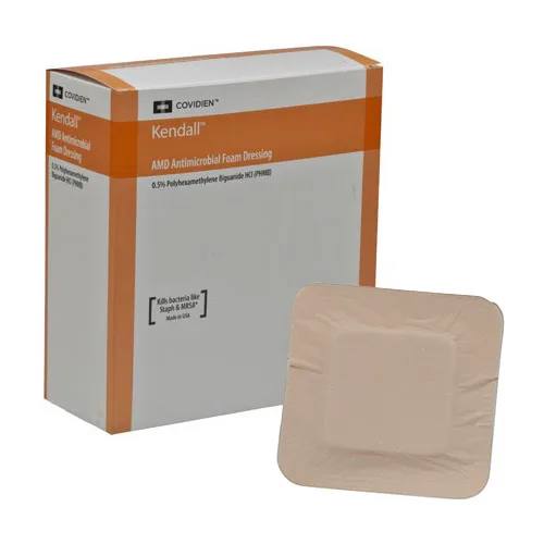 Kendall AMD Antimicrobial Foam Dressing 4" x 4"