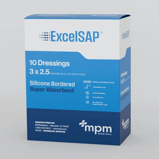 Excel SAP Silicone Border Dressing