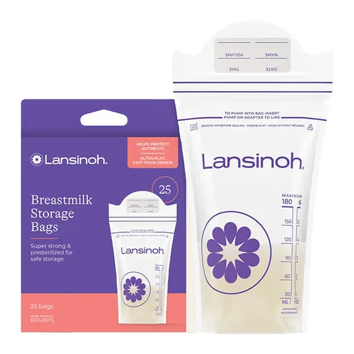 Lansinoh Breastmilk Storage Bags, 25 ct