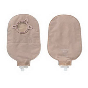 Hollister New Image Two-Piece Urostomy Pouch, 1-3/4" Flange, 9" L, Anti-Reflux, Beige