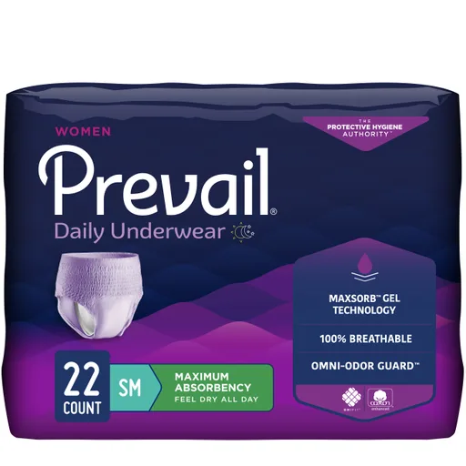 Prevail Underwear for Women, Small, 20" - 34" Waist