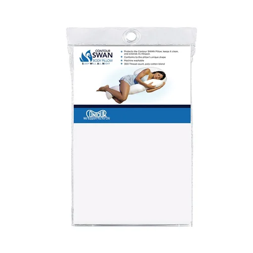 Contour SWAN Body Pillowcase, White