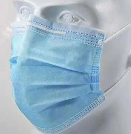 Secure Personal Care TotalDry Surgical Mask, ASTM Level 2, 3-Ply, Blue