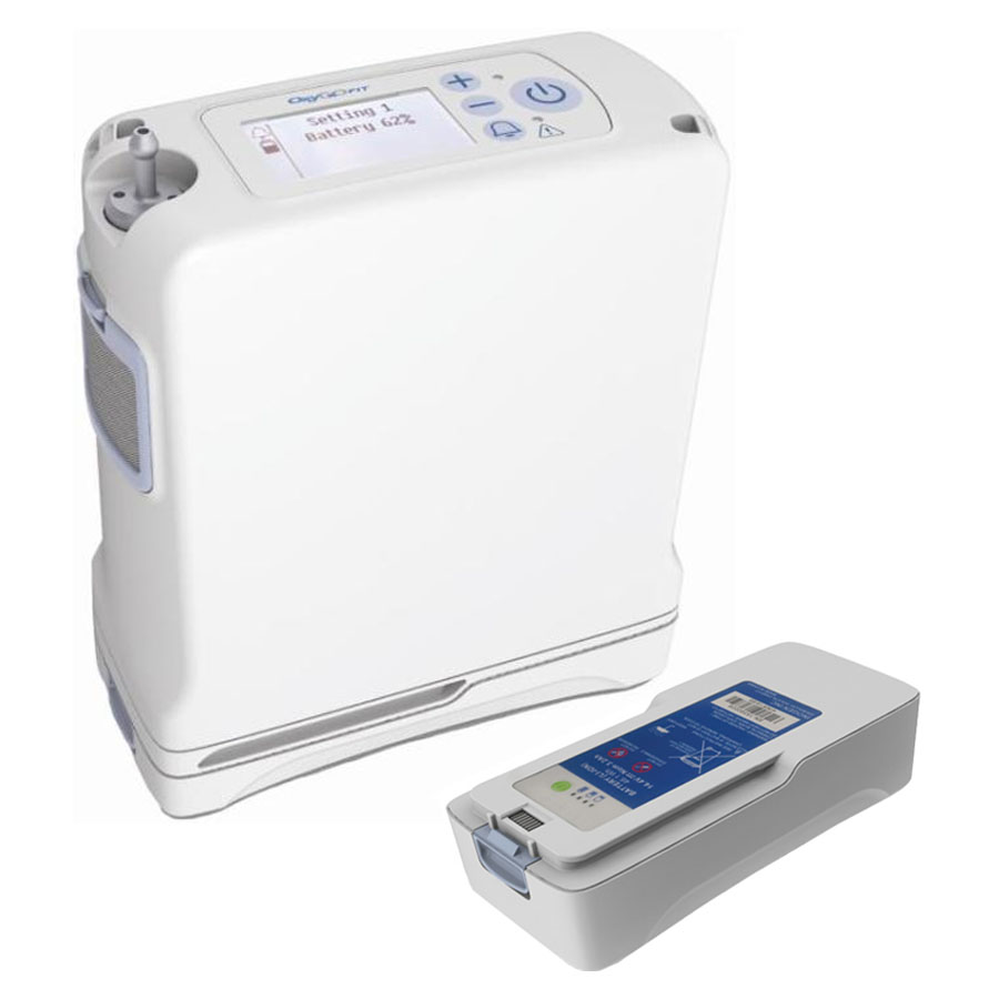 OxyGo FIT 3 Setting Portable Oxygen Concentrator, with Eight Cell Battery