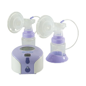 Roscoe Medical Viverity TruComfort Deluxe Double Electric Breast Pump with Manual Pump Option