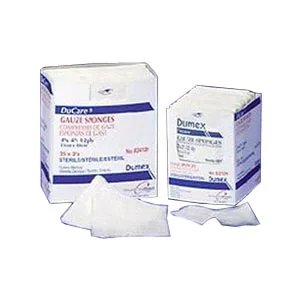 Derma Sciences Ducare Woven Gauze Sponge, 12-Ply, 4" x 4"