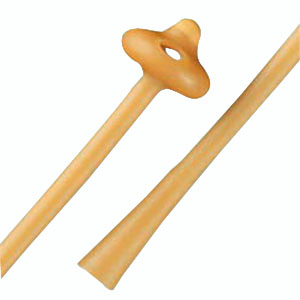 Bard Pezzer Mushroom Latex Catheter, Two Eyes, Sterile, Single-Use, Proportionate Head, 18Fr