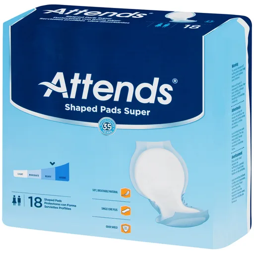 Attends Shaped Pads, Super