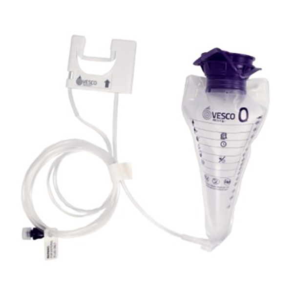 Vesco Medical Q Pump Enteral Feeding Set, 100mL, PVC, with ENFit