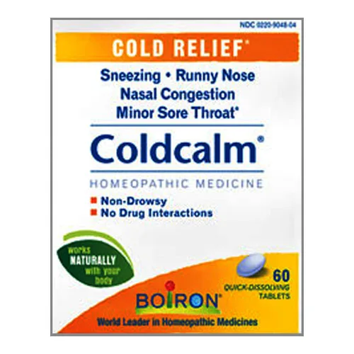 Emerson Boiron Coldcalm Cold Relief Tablet, 60 Count