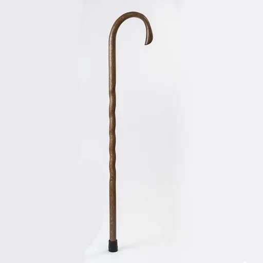Brazos Twisted Oak Crook Neck Classic Wood Cane