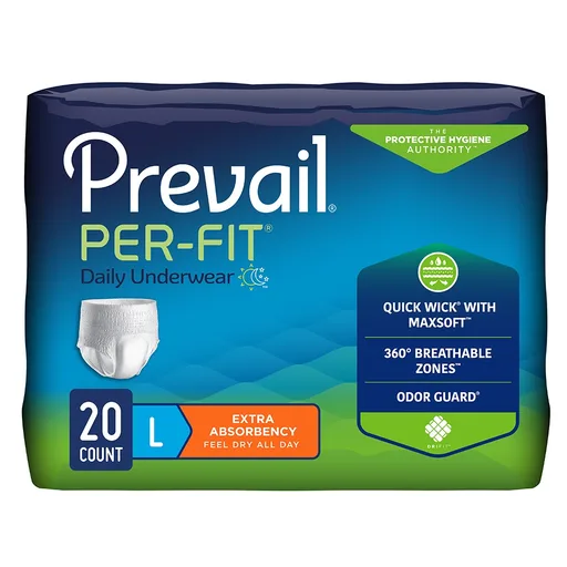 Prevail Per-Fit Underwear Size Large