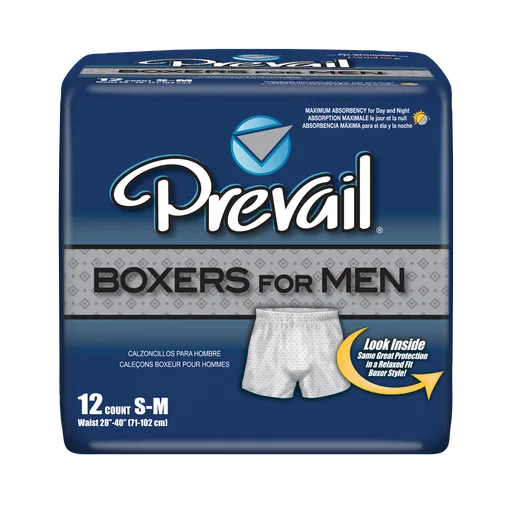 Prevail Boxers for Men, Medium (28" to 40")