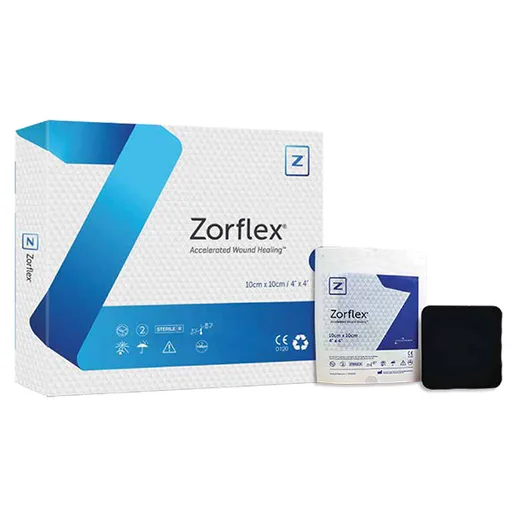 Zorflex Activated Carbon Wound Contact Dressing, 4" x 4"