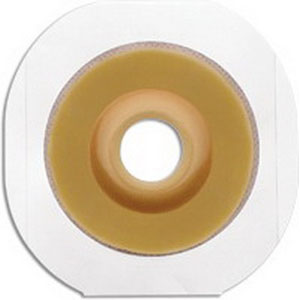 Hollister New Image Flextend 1" Pre-Cut Convex Skin Barrier, 1-3/4" Flange, Tape Border, Green