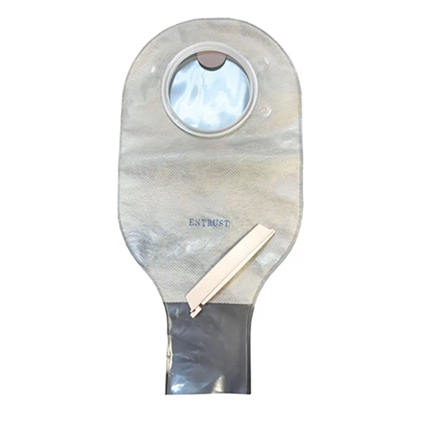 Entrust 12" Drainable Pouch, Transparent, Filter, Clip, 2-1/4", With Belt Tabs and One Curved Tail Closure, and 10 Filter Covers